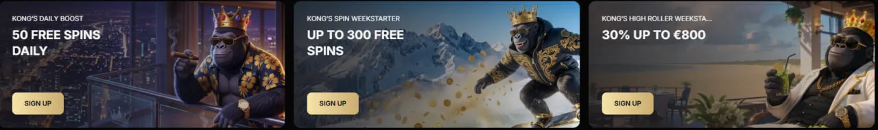 spinkong casino promotions