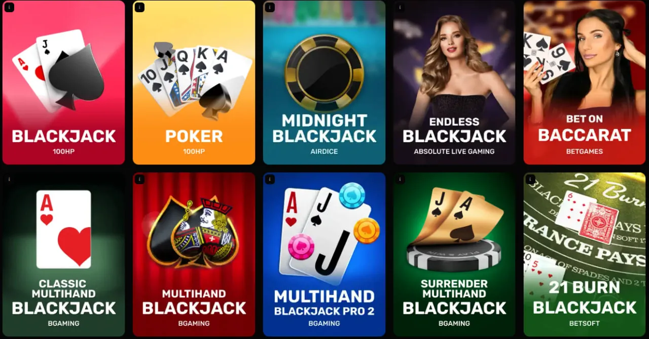 spinkong casino table games